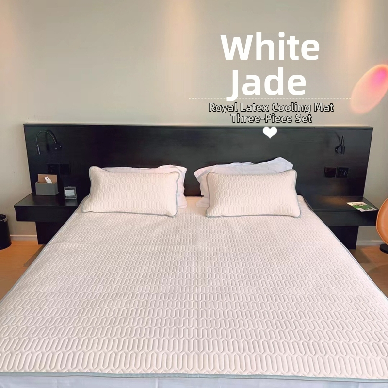 Σετ τριών τεμαχίων στρώματος από φυσικό λατέξ, αναδιπλούμενο, περιεκτικότητα λατέξ >90%, ύφανση με εκτύπωση