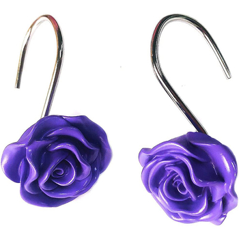 Zuhanyfüggönykampó, fém, dupla kampó, új kínai stílus, terhelhetőség 5 kg, 12 darabos készlet