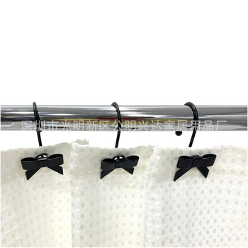 Kuka za zavjesu za tuš iz cinkovog legura, dekorativna, jednostruka kuka Nordic stil, 12 komada