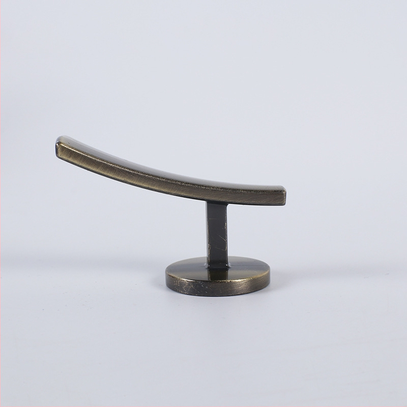 Aizkaru āķis ar izliektu formu, sienas uzstādīšana, cinka sakausējums, mūsdienīgs minimālisma stils | Huatong window decoration