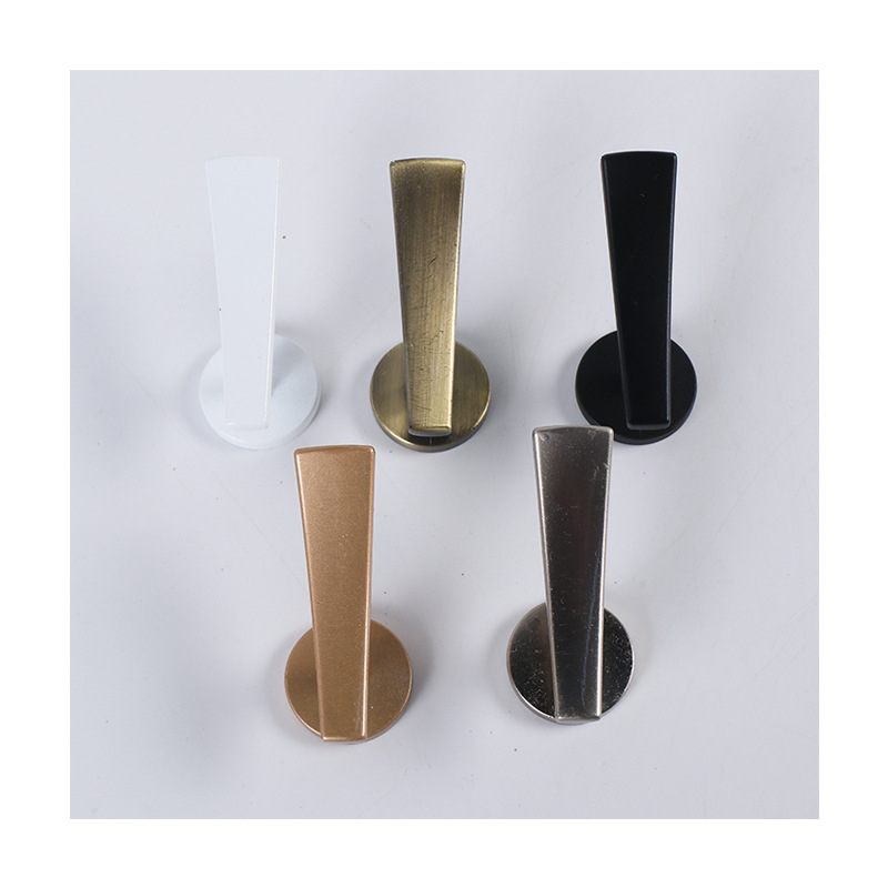 Aizkaru āķis ar izliektu formu, sienas uzstādīšana, cinka sakausējums, mūsdienīgs minimālisma stils | Huatong window decoration