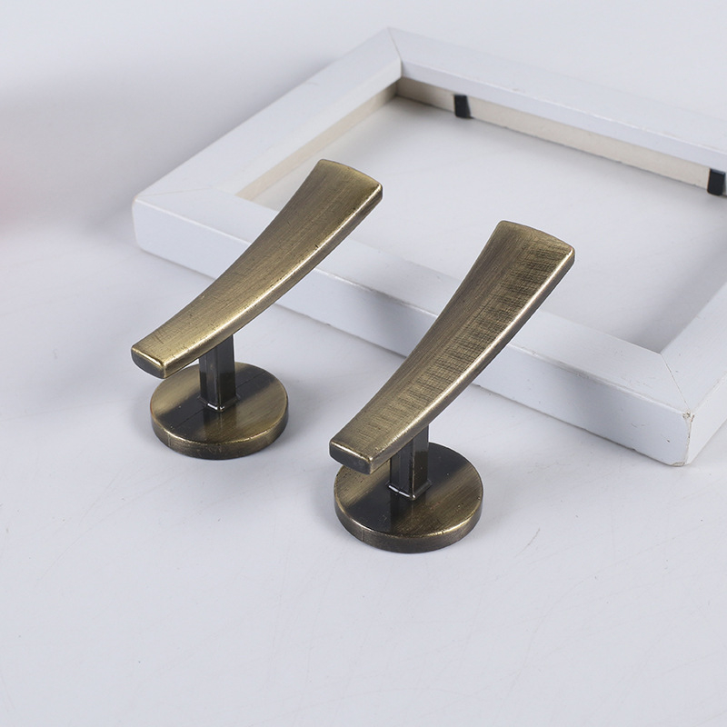 Aizkaru āķis ar izliektu formu, sienas uzstādīšana, cinka sakausējums, mūsdienīgs minimālisma stils | Huatong window decoration