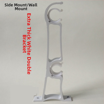 Függönyrúds tartó, oldalsó felszerelés, vastagított alumíniumötvözet, kettős konzol, modern stílus