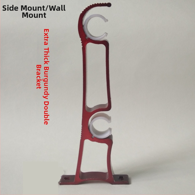 Držiak na záves, bočné uchytenie, zosilnený hliníkový zliatin, dvojitá konzola, moderný štýl