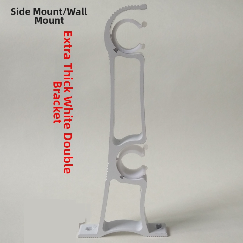 Držiak na záves, bočné uchytenie, zosilnený hliníkový zliatin, dvojitá konzola, moderný štýl