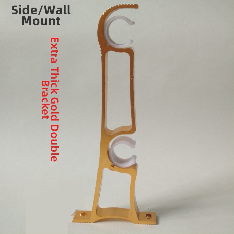 Držiak na záves, bočné uchytenie, zosilnený hliníkový zliatin, dvojitá konzola, moderný štýl