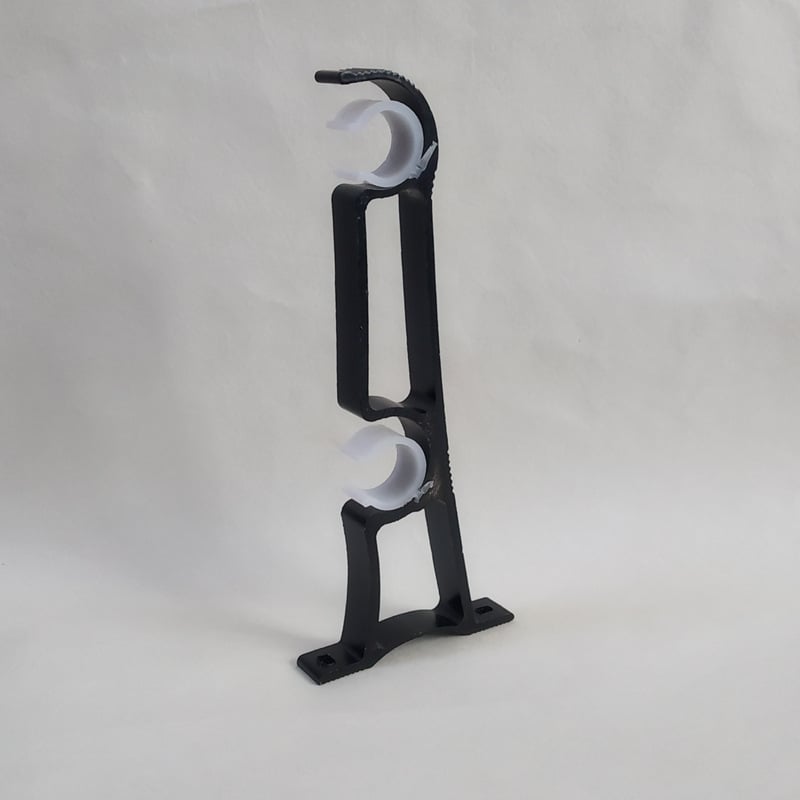 Függönyrúds tartó, oldalsó felszerelés, vastagított alumíniumötvözet, kettős konzol, modern stílus