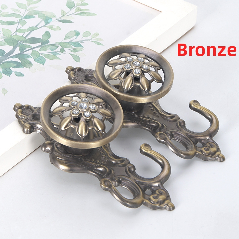 Hliníková stenová držiak na závesy, čínsky klasický štýl, doplnky na závesy