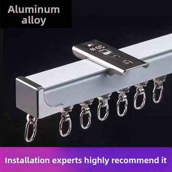 Ručna šina za zavjese SD316, Nano Orbit, aluminijska legura Nano Silent Strip, pogodna za viseće zavjese, 7 kotačića, ugradnja 2 po metru