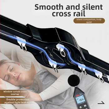 Alumínium ötvözetből készült dupla sínes függönyrúd, csendes futás, felső szerelés