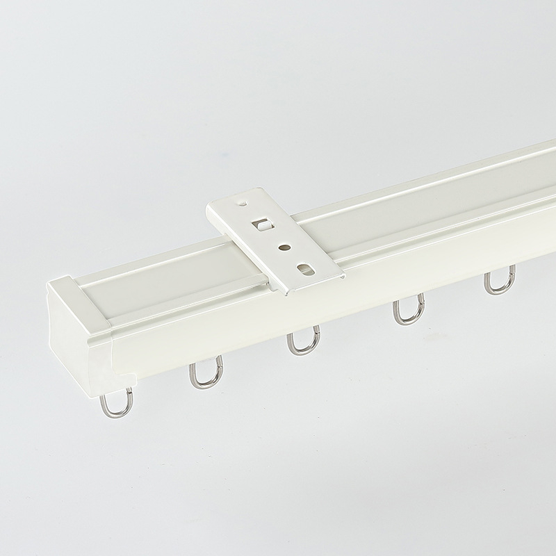 Alumínium ötvözetből készült dupla sínes függönyrúd, csendes futás, felső szerelés