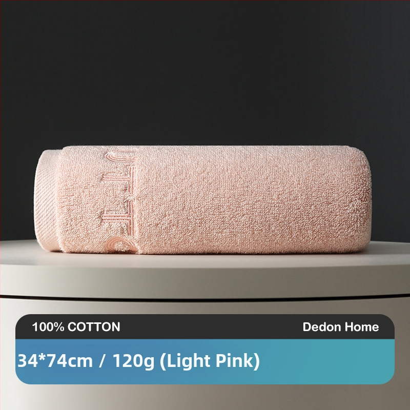 Set ručnika od 100% pamuka, za lice i za kupanje, 32s pređa, izvezeni detalji, visoka i niska vlakna, težina 120–140 g