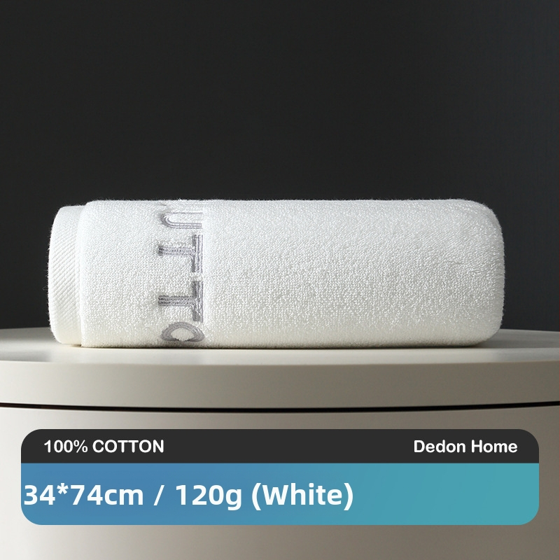 Set ručnika od 100% pamuka, za lice i za kupanje, 32s pređa, izvezeni detalji, visoka i niska vlakna, težina 120–140 g