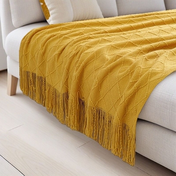 Покривка за легло за хотели и къщи за гости — прост модернистичен стил; 210–220 g/m², еднотонен модел, Спално бельо: одеяла и флисови одеяла