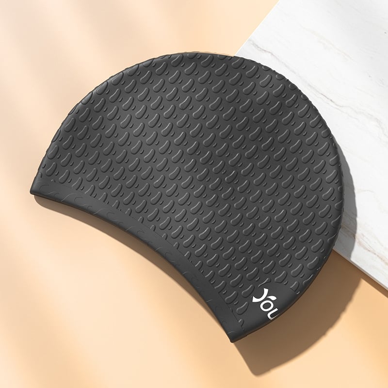 Силиконова шапка за плуване за дълга коса – водоустойчива, защита на ушите, за възрастни, професионална