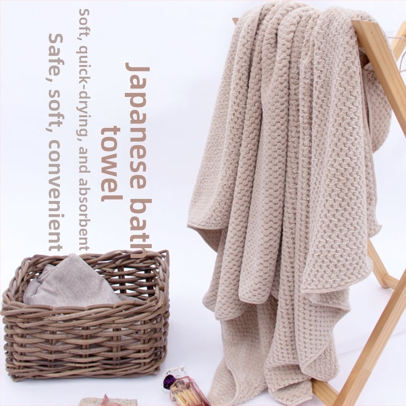 Plažni i kupaonski ručnik od mikrovlakana, jacquard uzorak ananasa, 150D vlakno, poliester, težina 200–300 g, prilagođena obrada