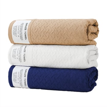 Ručnik za lice od pamucne gaze, antibakterijski, 32 vlakana, ravna tkanina, 100–120 g