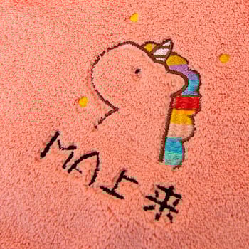 Korall polár fürdőlepedő hímzett éllel, 300–400 g/m², 150D szálak, hímzés, gyerek motívum