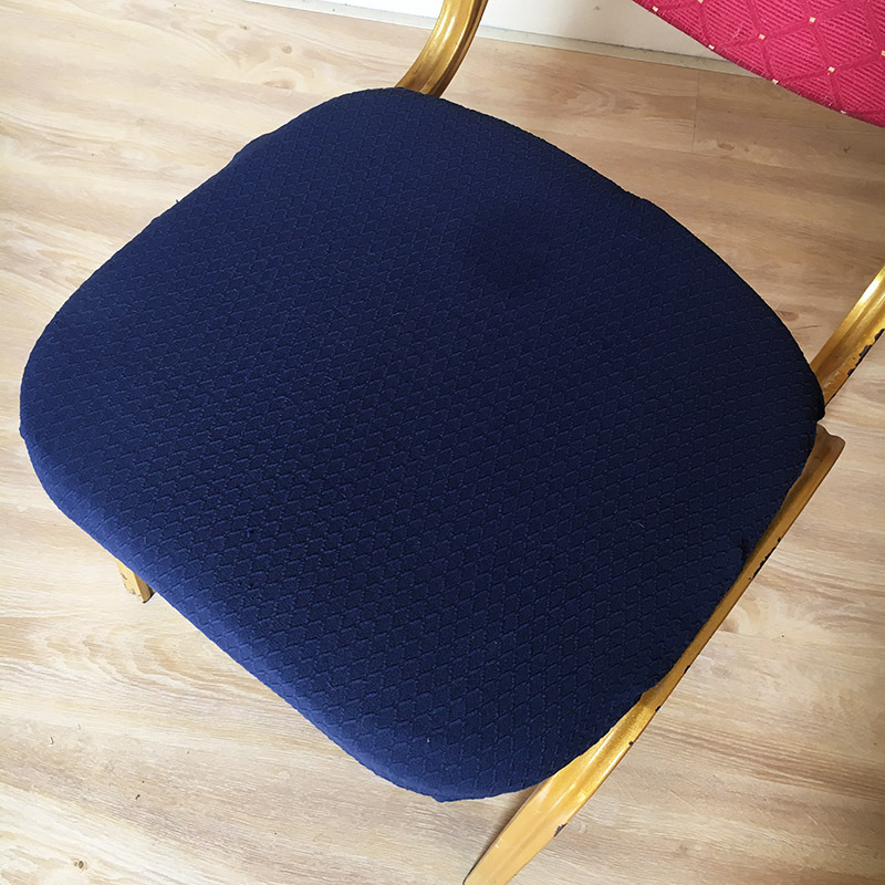 Waffle serija: debeli rastezljivi žakard navlaka za jastučić sjedala hotelskih blagovaonskih stolica, navlaka za sjedalo i stolicu, navlaka za blagovaonsku stolicu