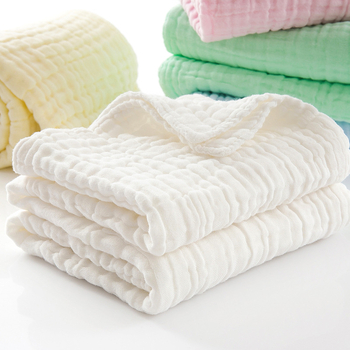 Novorođena gazna ručnik za kupanje, 6-slojna pamuk vlakna, super mekana i upijajuća dječja deka (Materijal: 100% pamuk; Tehnologija pređe: Ply; Sadržaj pamuka: 96–100%; Logotip tiskanje: dostupno; Prilagodba: moguća)