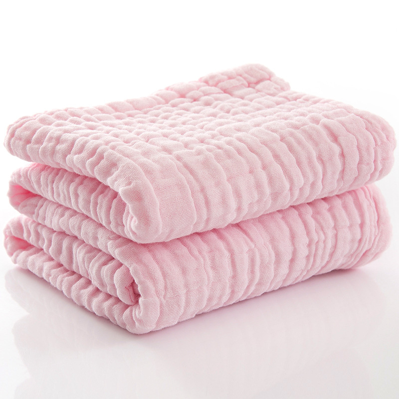 Novorođena gazna ručnik za kupanje, 6-slojna pamuk vlakna, super mekana i upijajuća dječja deka (Materijal: 100% pamuk; Tehnologija pređe: Ply; Sadržaj pamuka: 96–100%; Logotip tiskanje: dostupno; Prilagodba: moguća)