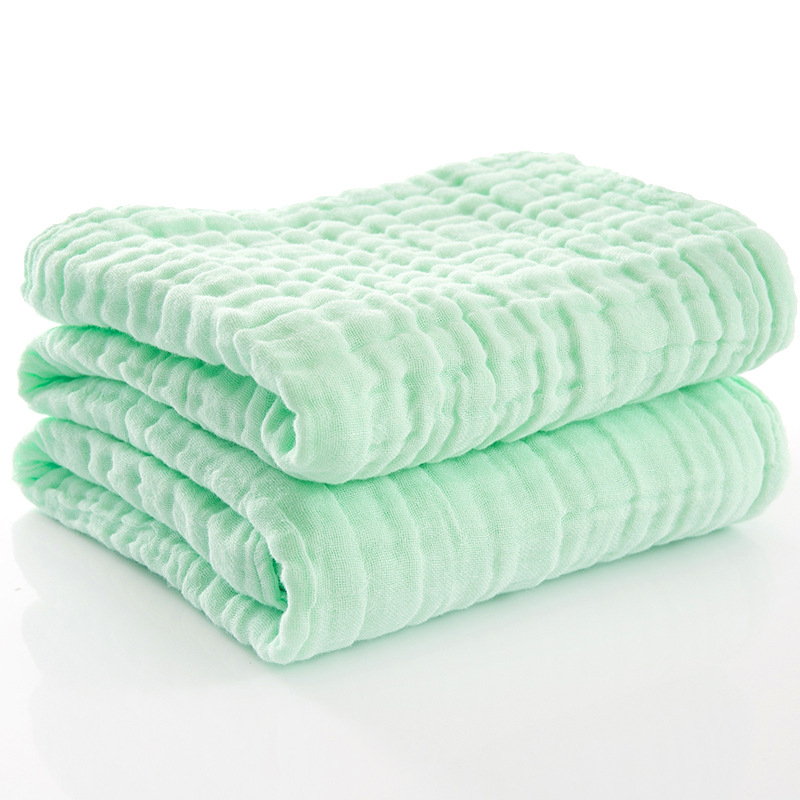 Novorođena gazna ručnik za kupanje, 6-slojna pamuk vlakna, super mekana i upijajuća dječja deka (Materijal: 100% pamuk; Tehnologija pređe: Ply; Sadržaj pamuka: 96–100%; Logotip tiskanje: dostupno; Prilagodba: moguća)