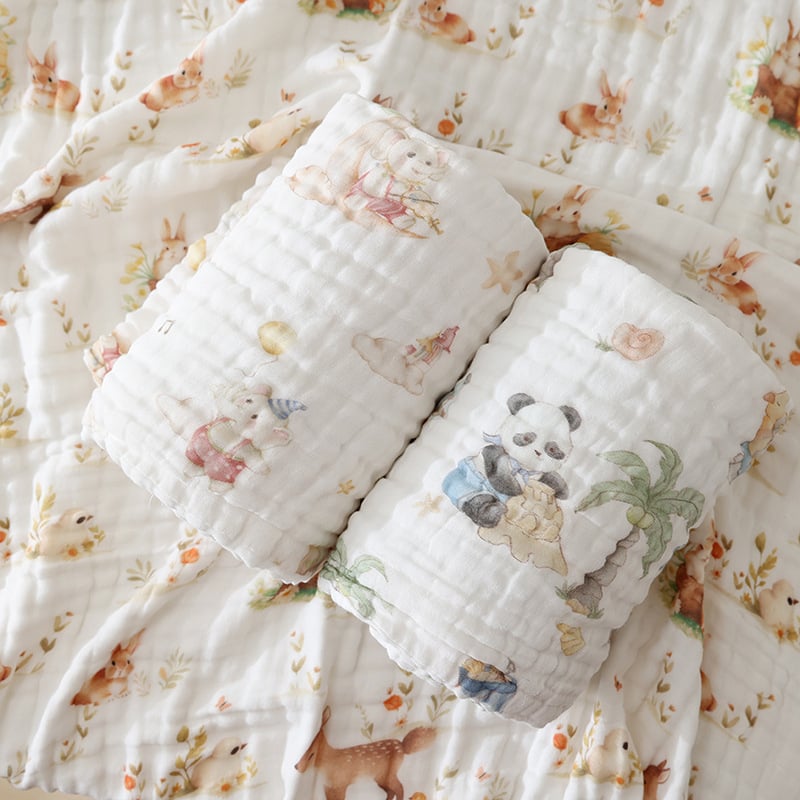 Dječji kupaonski ručnik od 100% pamuka, digitalni otisak, 300-400 g, za bebe