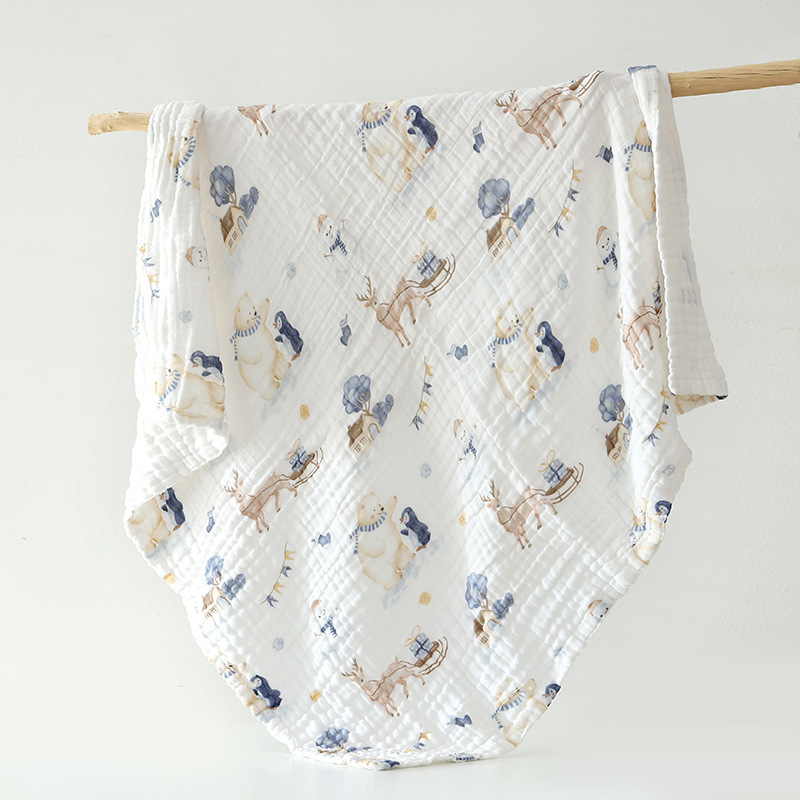 Dječji kupaonski ručnik od 100% pamuka, digitalni otisak, 300-400 g, za bebe