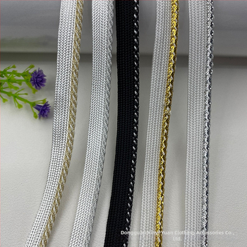 Csillogó piping szalag dekoratív rész ruhákhoz, párnákhoz, függönyökhöz, táskákhoz, cipőkhöz és sapkákhoz — HY2250
