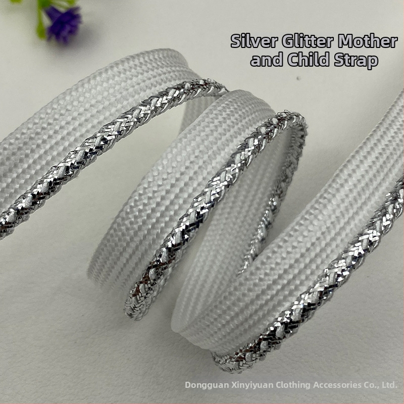 Csillogó piping szalag dekoratív rész ruhákhoz, párnákhoz, függönyökhöz, táskákhoz, cipőkhöz és sapkákhoz — HY2250