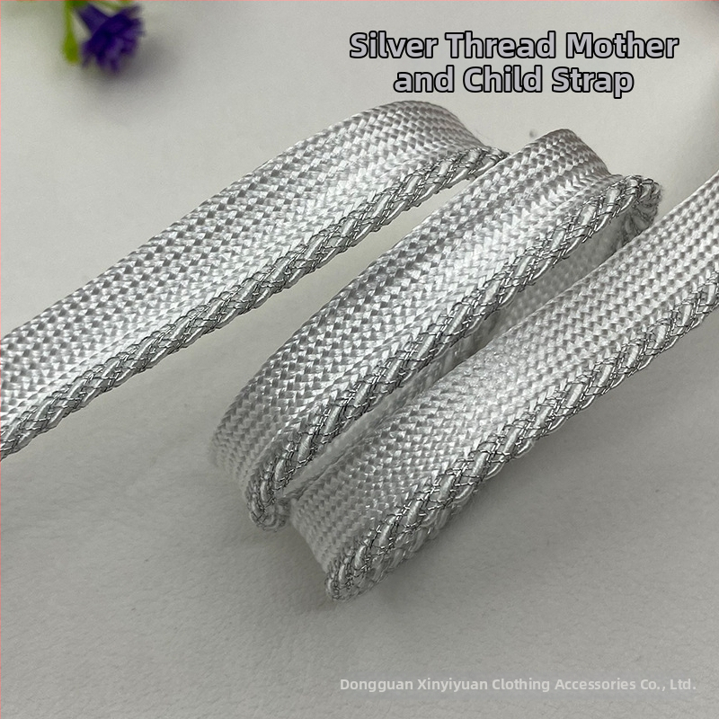 Csillogó piping szalag dekoratív rész ruhákhoz, párnákhoz, függönyökhöz, táskákhoz, cipőkhöz és sapkákhoz — HY2250