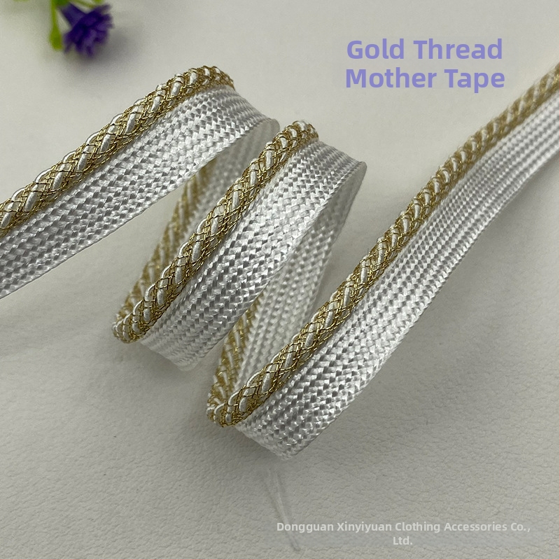 Csillogó piping szalag dekoratív rész ruhákhoz, párnákhoz, függönyökhöz, táskákhoz, cipőkhöz és sapkákhoz — HY2250