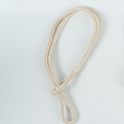 Pure μοντέρνο μινιμαλιστικό τετράγωνο σκοινί κουρτινας – χειροποίητη πλεκτή στριφτή πλέξη, ταινία κουρτίνας, προσαρμόσιμη