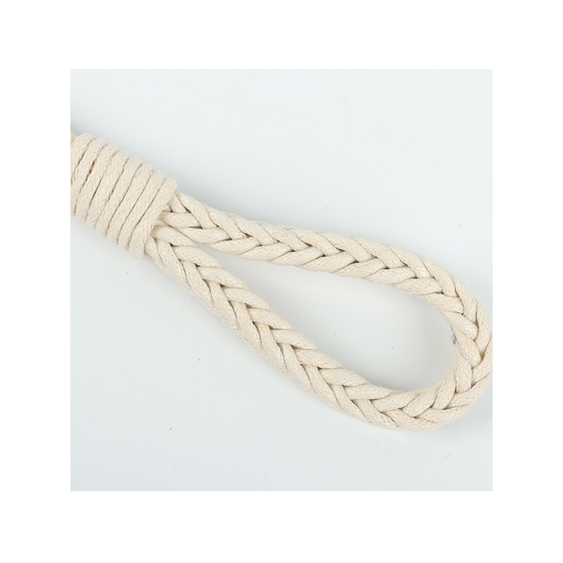 Pure μοντέρνο μινιμαλιστικό τετράγωνο σκοινί κουρτινας – χειροποίητη πλεκτή στριφτή πλέξη, ταινία κουρτίνας, προσαρμόσιμη