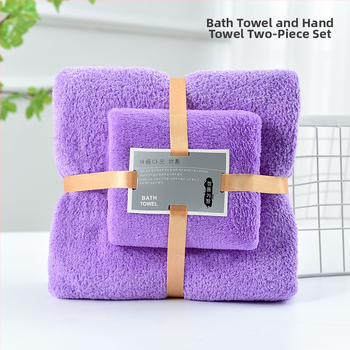 Комплект коралов флис кърпи в подаръчна кутия, 140–170 g на кърпа, гладка тъкан, персонализиране на лого