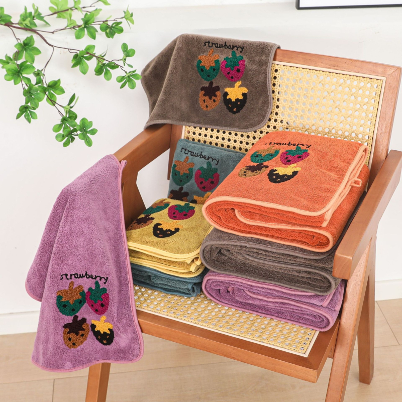 Σετ πετσέτες μπάνιου και προσώπου από φλίς κοράλλι, 460 g, απλό ύφασμα, δυνατή εκτύπωση λογότυπου, συσκευασία δώρου