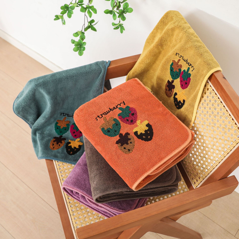 Σετ πετσέτες μπάνιου και προσώπου από φλίς κοράλλι, 460 g, απλό ύφασμα, δυνατή εκτύπωση λογότυπου, συσκευασία δώρου