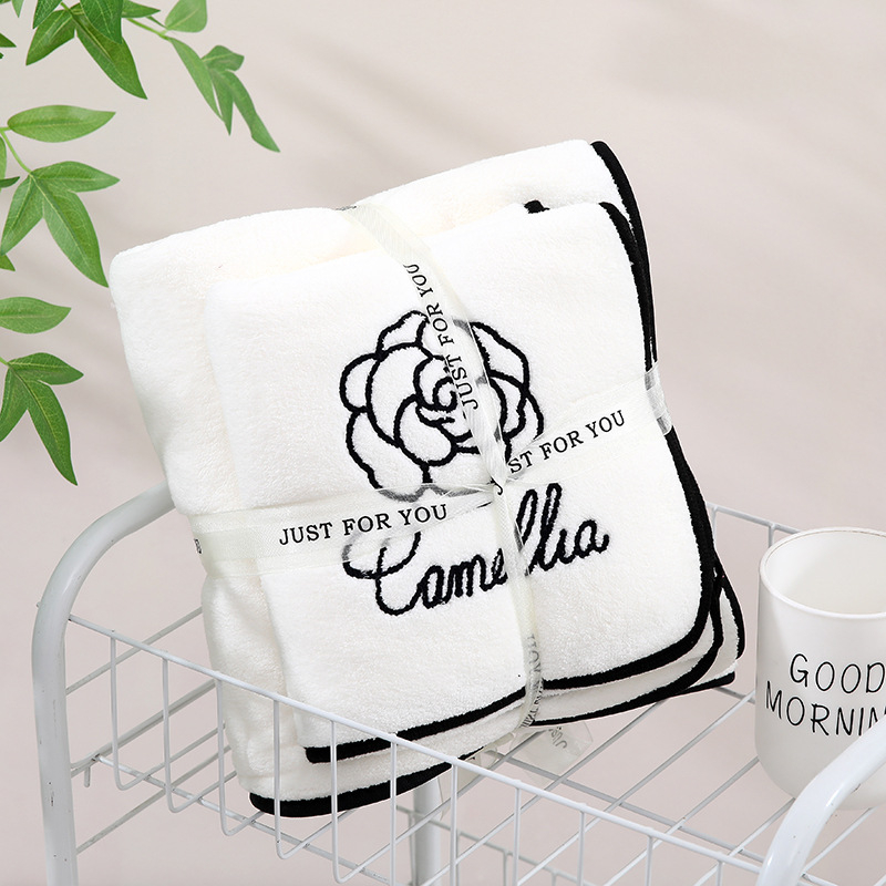 Koralni pliš ručnik u darovnoj kutiji, 1300 g, vez, šivanje i jednostavno tkanje, tisk loga dostupan