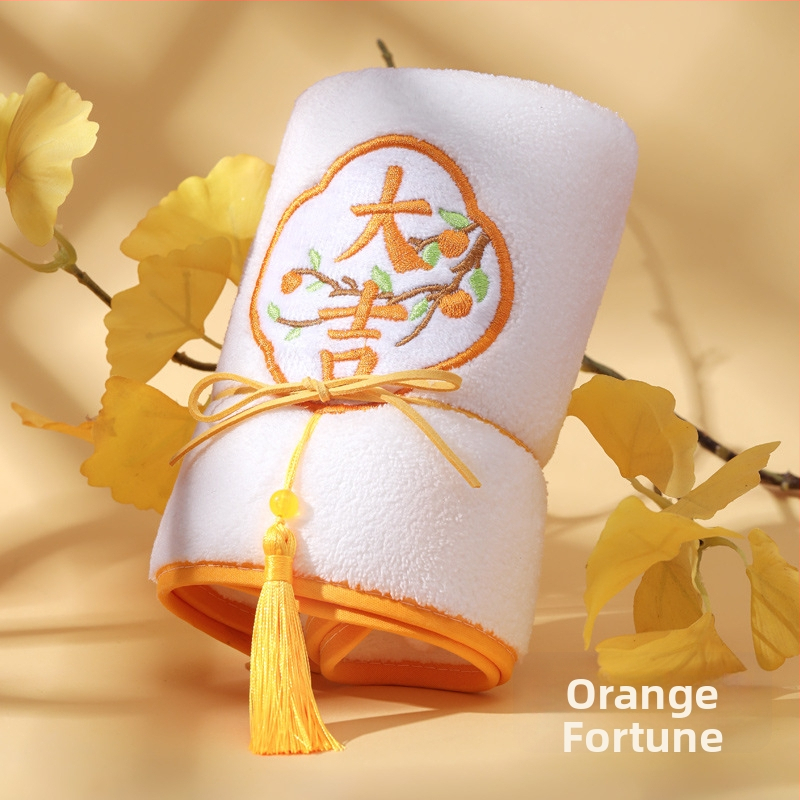 Krenuti darovni ručnik za djeveruše i kuma – Dream Cotton, koralni fleece, 80–100 g, prilagodljivo, ručnik/lice ručnik