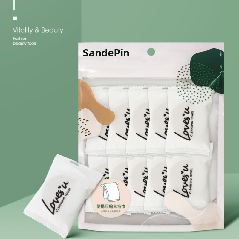 Sandiyipin Prosop de baie comprimat — Prosop de față de unică folosință, îngroșat, din viscoză; Ingredient principal: viscoză; Proces de producție: altul; Potrivit pentru toate tipurile de utilizare