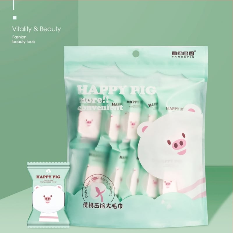 Sandiyipin Prosop de baie comprimat — Prosop de față de unică folosință, îngroșat, din viscoză; Ingredient principal: viscoză; Proces de producție: altul; Potrivit pentru toate tipurile de utilizare