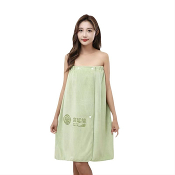 Rochie-halat de baie din velur coral, moale și absorbant, de vară, 300–400 g, potrivit pentru saloane și utilizare acasă