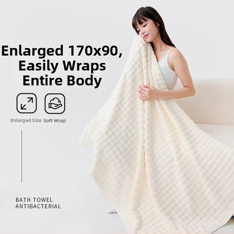 Fürdőlepedő korall plüss anyagból, 200–300 g/m², 32 szál, egyszerű szövés