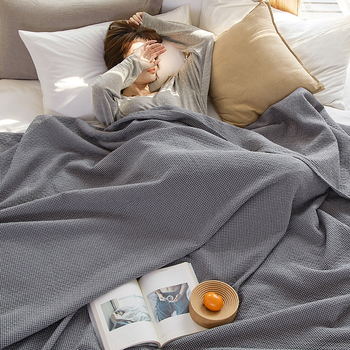 Хавлиено одеяло с каре, четири слоя, 100% памук, тегло 1,05–1,50 кг, японски стил, свиване 2–3%