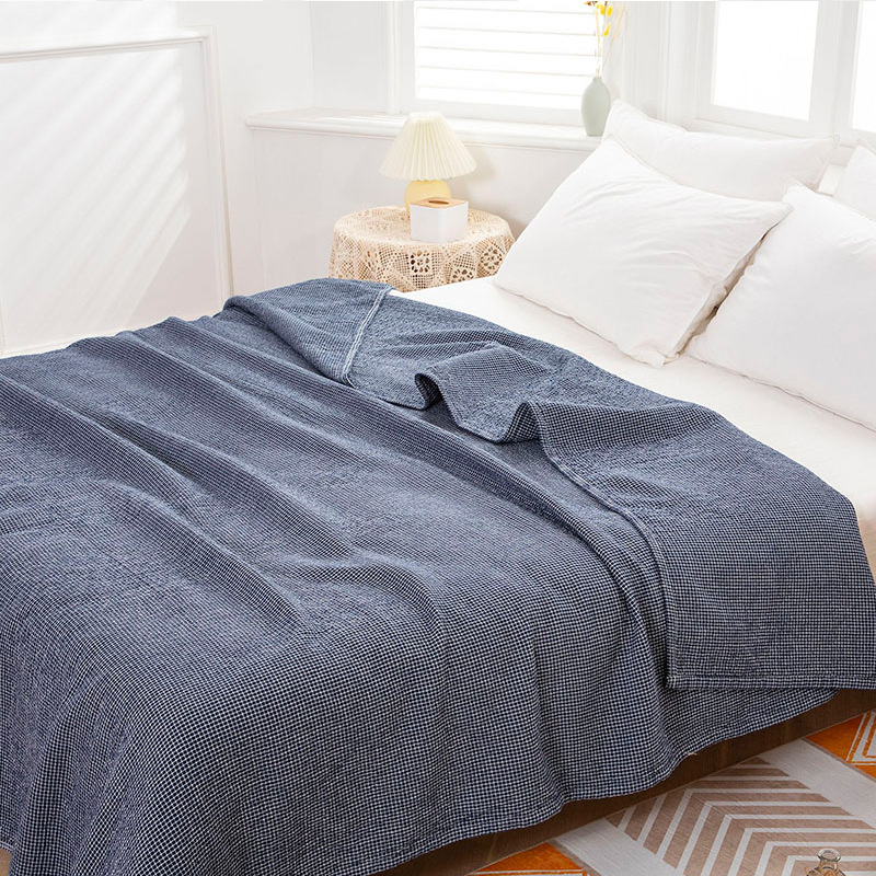 Βαμβακερή κουβέρτα πετσέτας, ριγέ σχέδιο, περίπου 1800 γρ, κατάλληλη για το καλοκαίρι