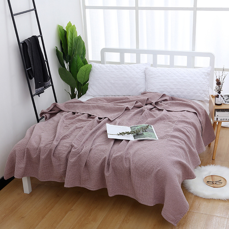 Βαμβακερή κουβέρτα πετσέτας, ριγέ σχέδιο, περίπου 1800 γρ, κατάλληλη για το καλοκαίρι