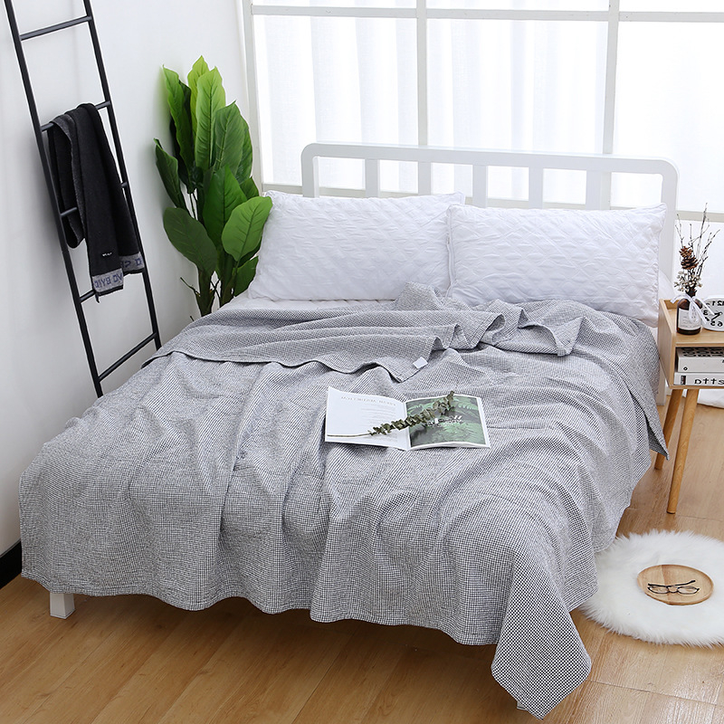 Βαμβακερή κουβέρτα πετσέτας, ριγέ σχέδιο, περίπου 1800 γρ, κατάλληλη για το καλοκαίρι