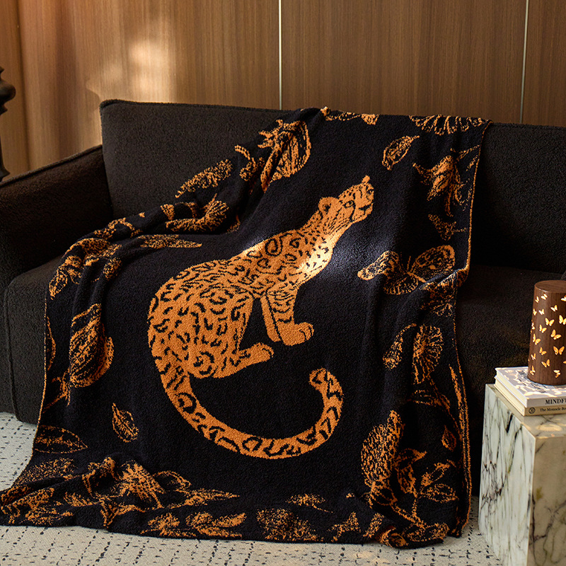 Duoxianman Milk Velvet Blanket – Плетено, Полуплюшено, Геометричен модел, Milk fleece blanket, За всички сезони