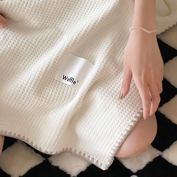 Вафелено одеяло за диван и офис, Nordic стил, 3% свиване, сезон пролет-есен