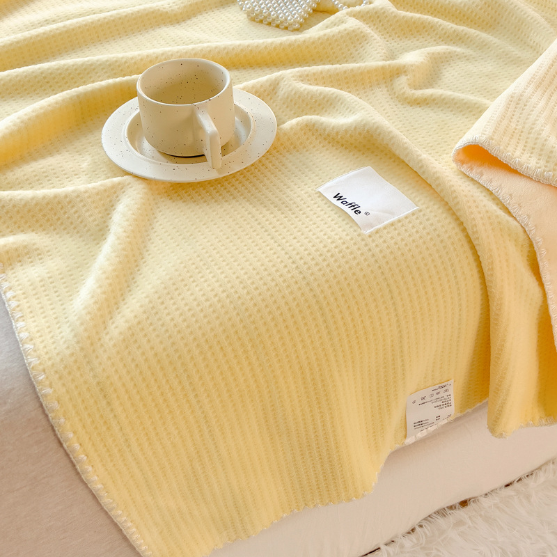 Вафелено одеяло за диван и офис, Nordic стил, 3% свиване, сезон пролет-есен